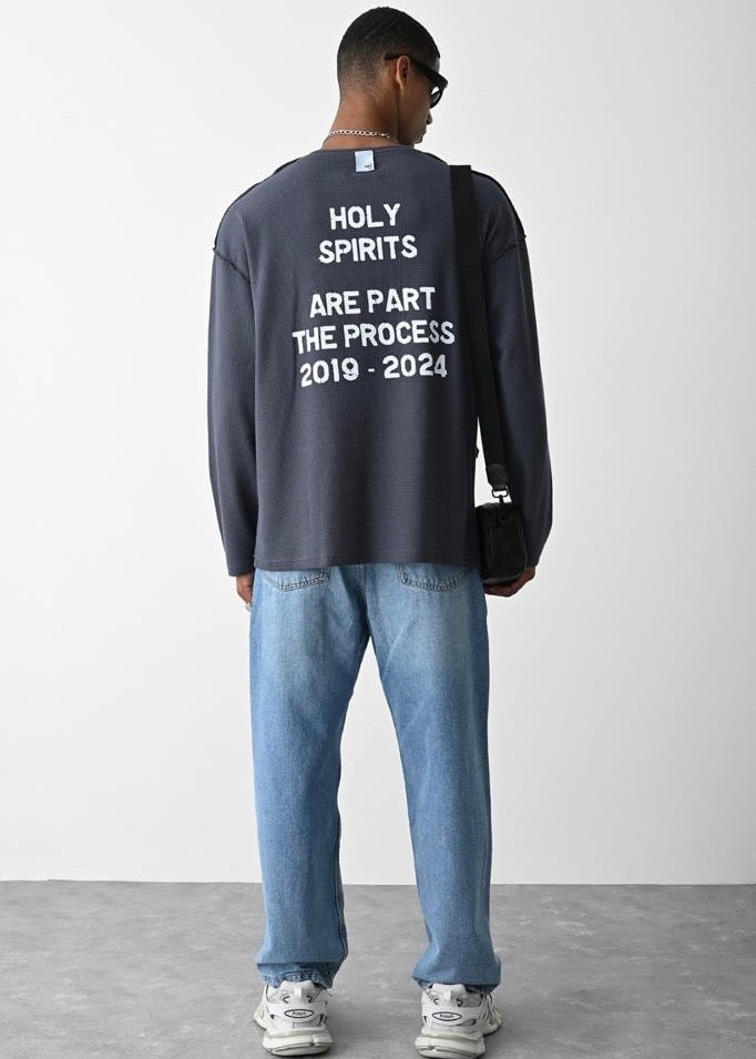 Holy Spirits Grey Sweater - Clothing Lab