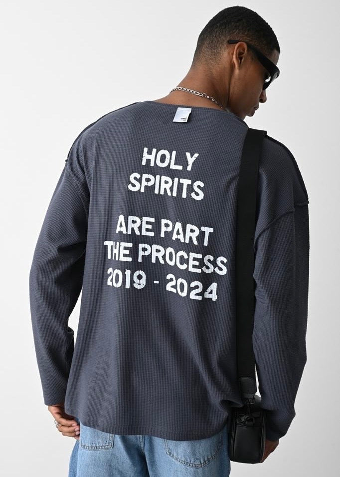 Holy Spirits Grey Sweater - Clothing Lab