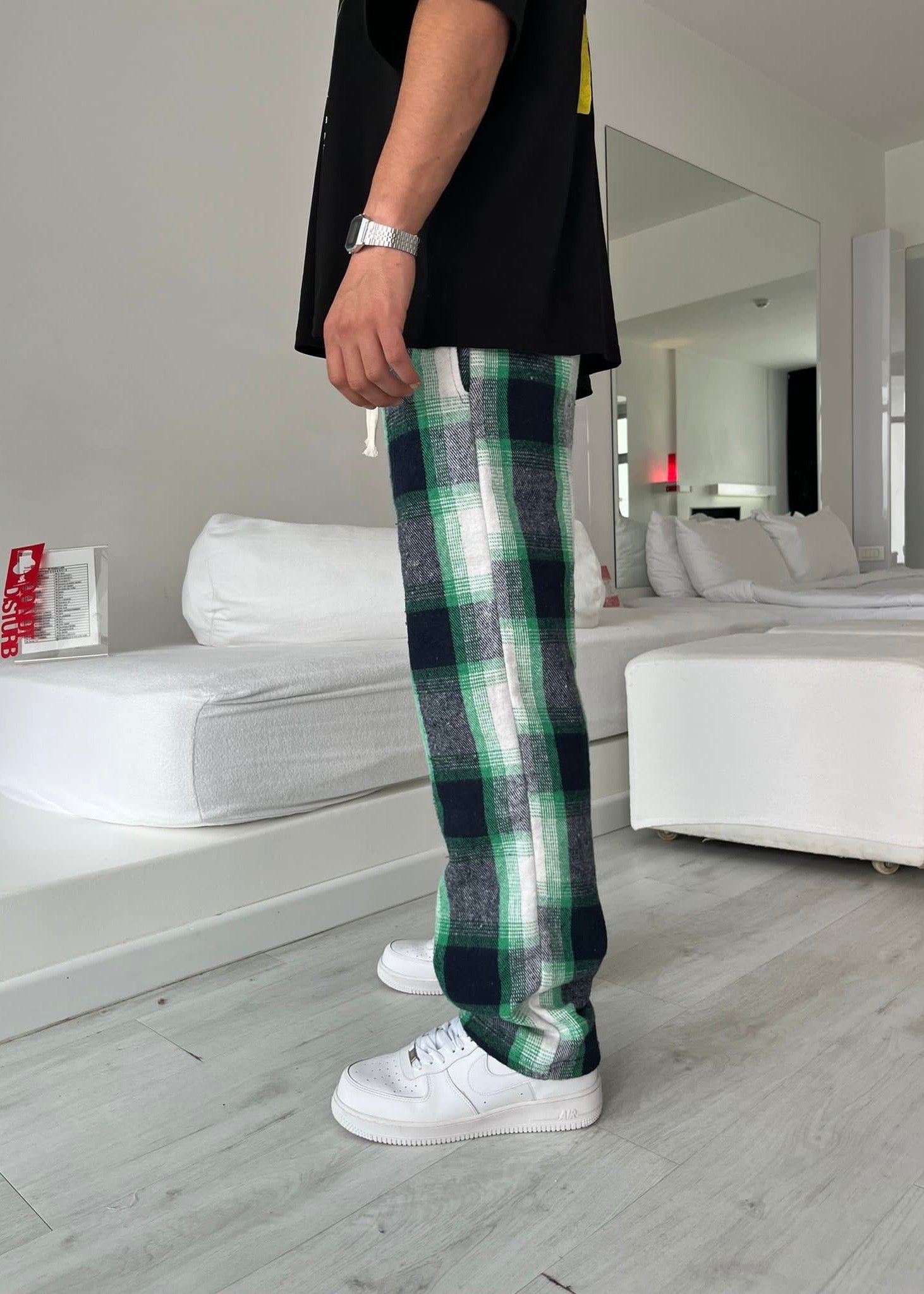 Pijama Green And White Pattern - Clothing Lab