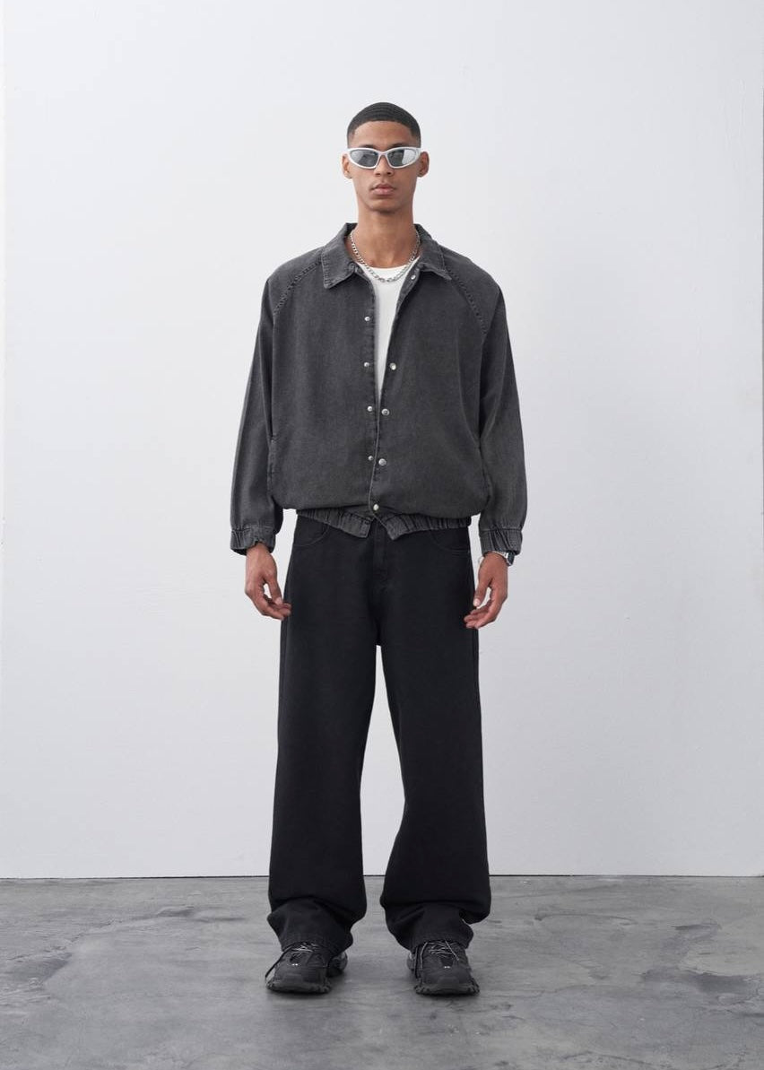 Jeans Black Jacket - Clothing Lab clothing Lebanon Oversize