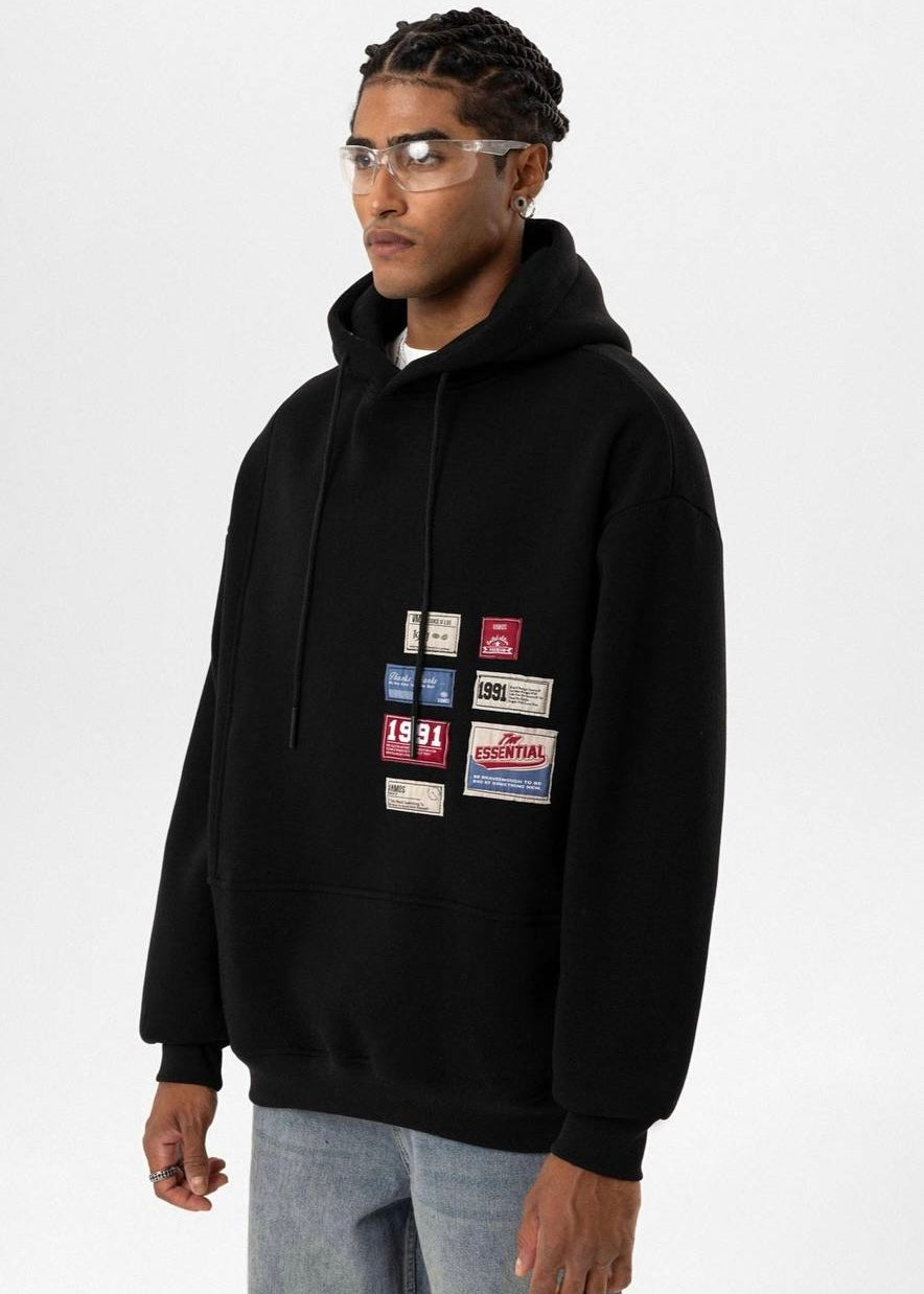 Badges Oversize Hoodie