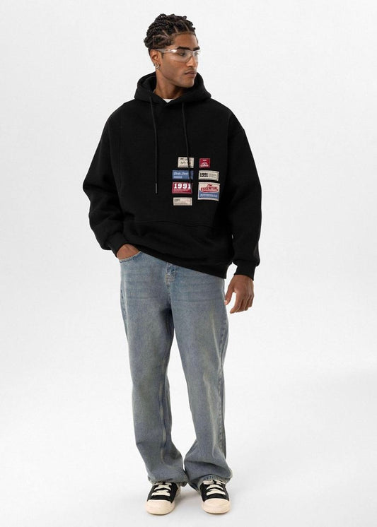 Badges Oversize Hoodie