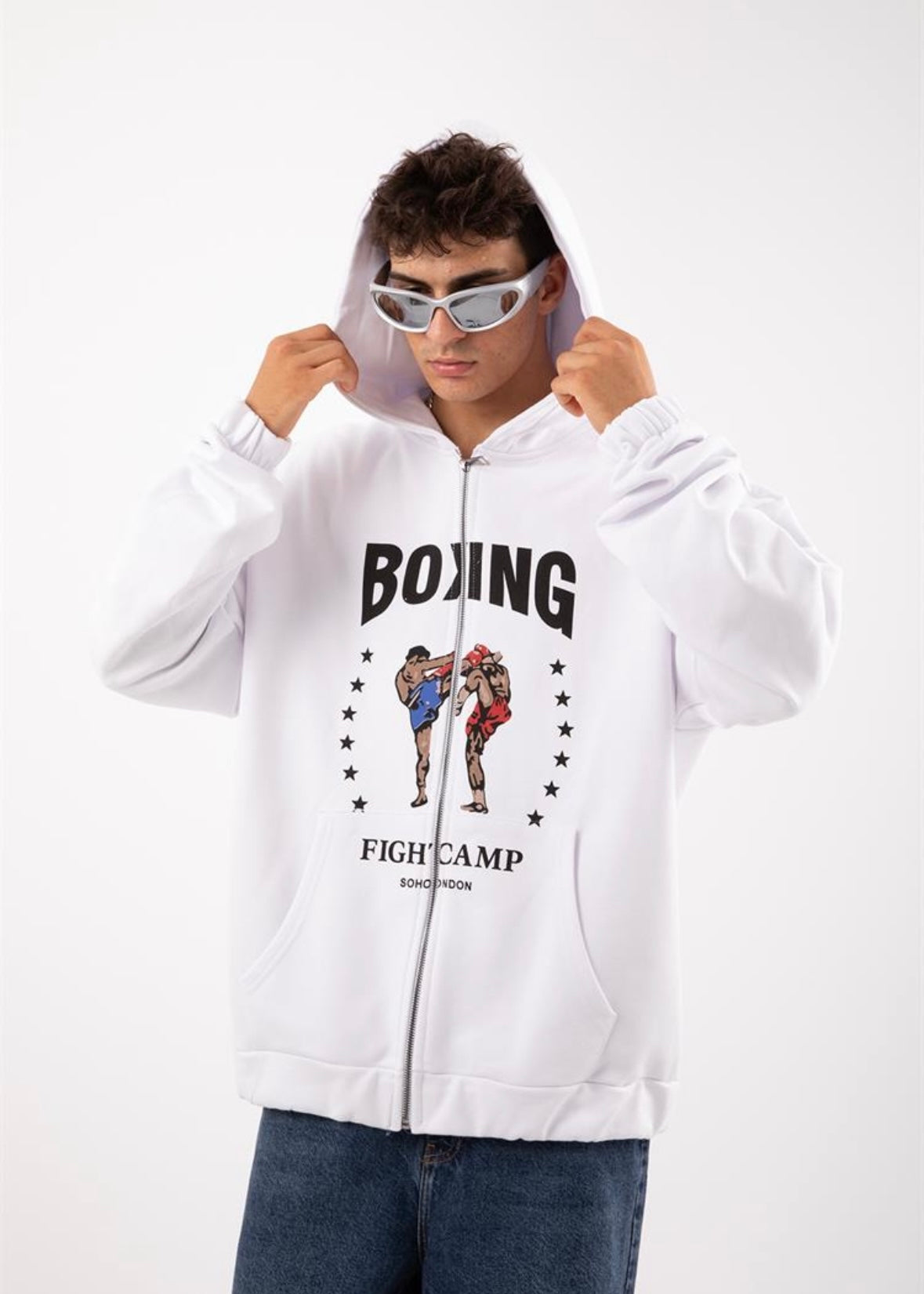 Boxing Zipper Hoodie - Clothing Lab