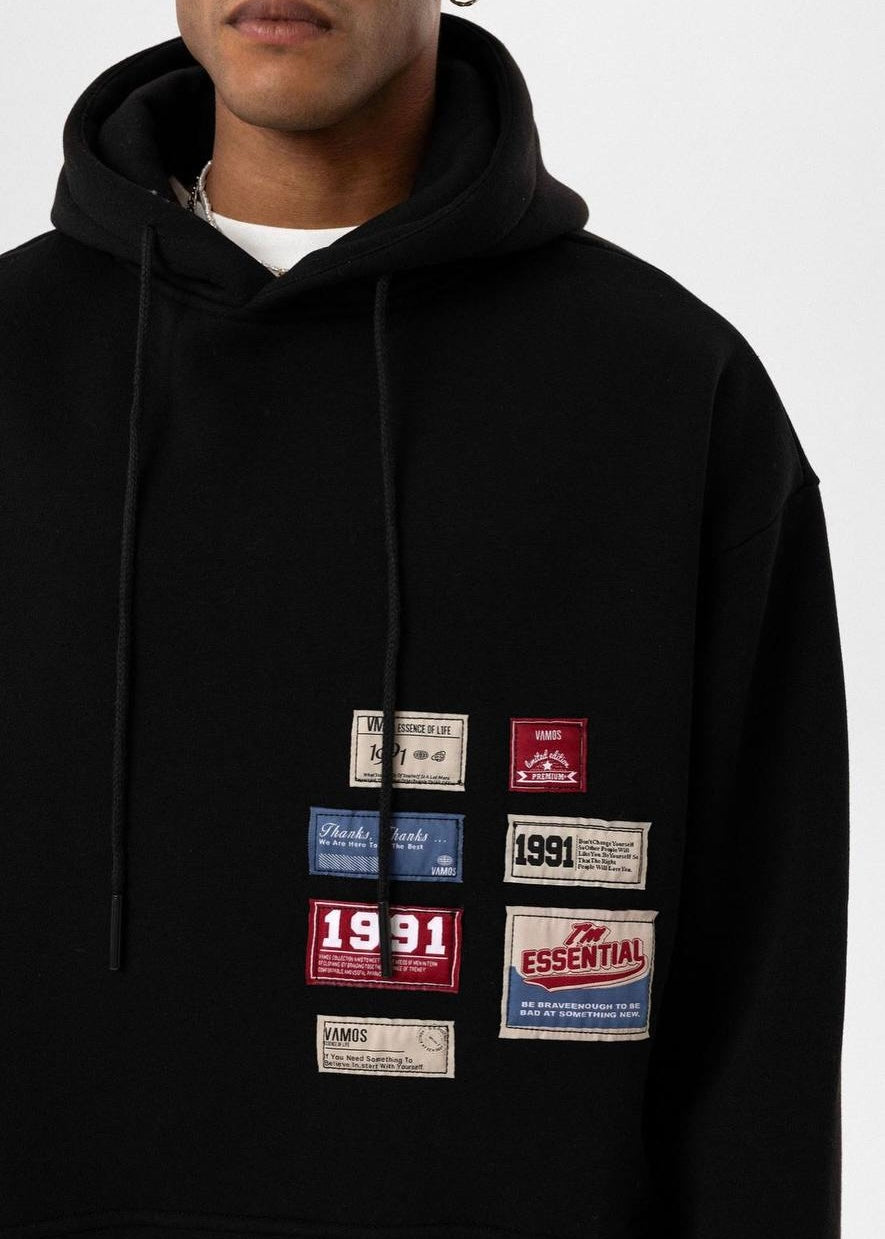 Badges Oversize Hoodie