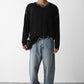 Stitching Detailed Black Sweater - Clothing Lab