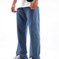 Open Leg Blue Baggy Jeans - Clothing Lab
