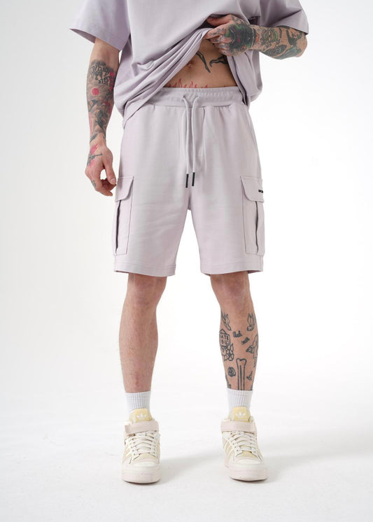 Relaxed Cargo Pearl Grey Short - Clothing Lab