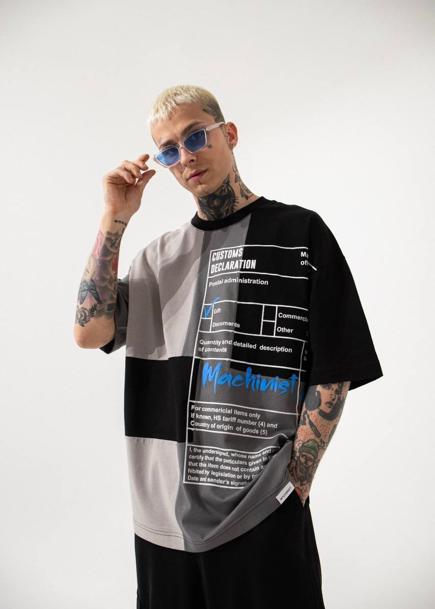 Customs Declaration Oversize Tshirt - Clothing Lab