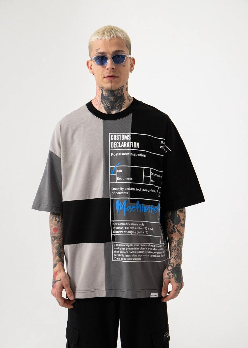 Customs Declaration Oversize Tshirt - Clothing Lab